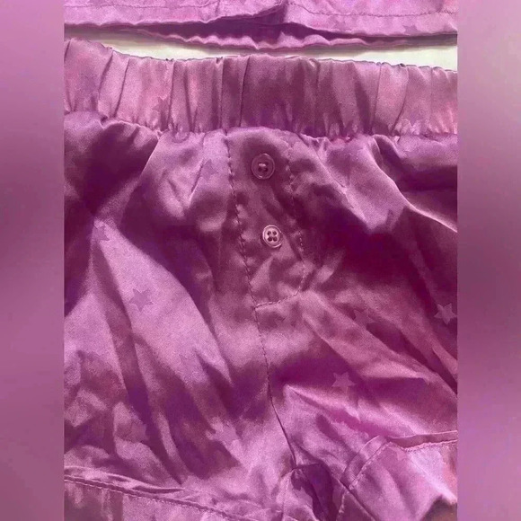 More Than Magic Girls Pajama Set Size XS 4/5 Purple Stars - Picture 4 of 6